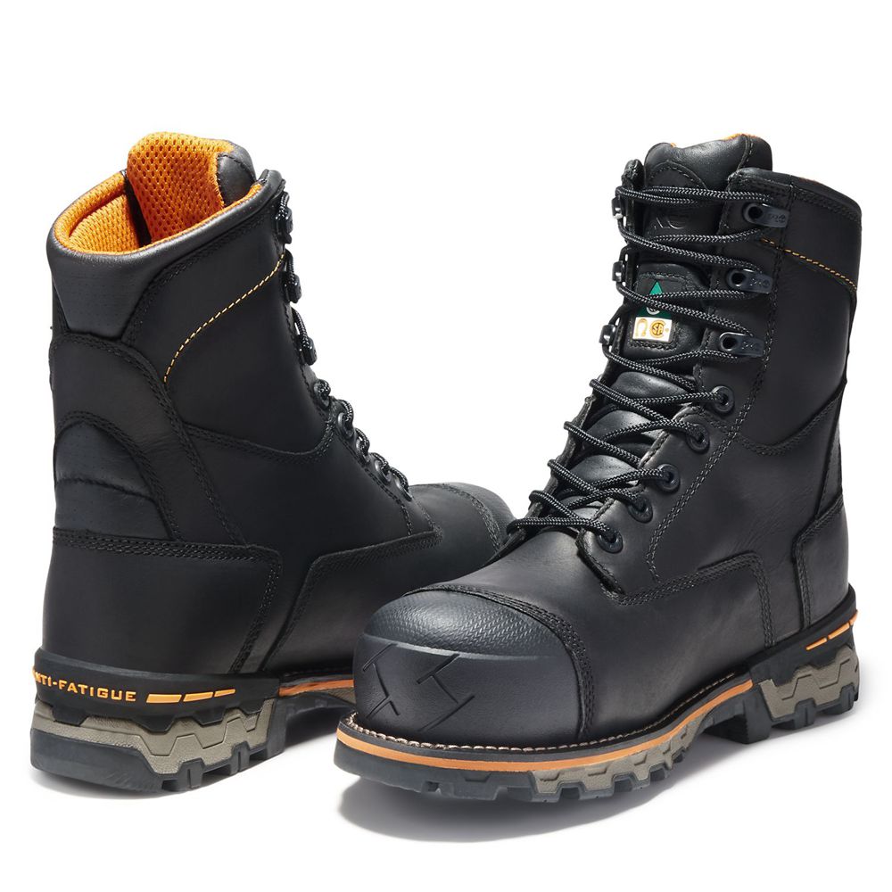 Botas de Trabajo Masculino - Timberland Pro® Boondock 8\" Comp Toe - BIJUW2107 - Pretas